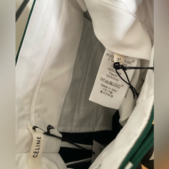 NWT Céline back wool and emerald satin tuxedo suit - size FR38, Phoebe Philo era - Picture 5 of 11